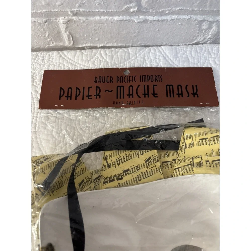 Theater/Costume, Silver Paper Mâché‎ Mask, New!